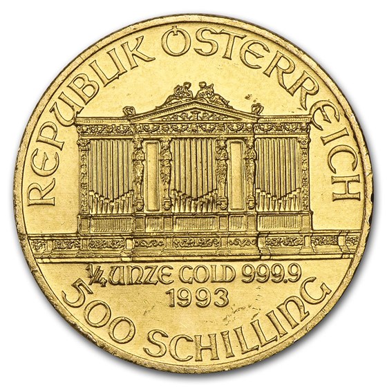 1993 Austria 1/4 oz Gold Philharmonic BU 1993 Austria 1/4 oz Gold Philharmonic BU